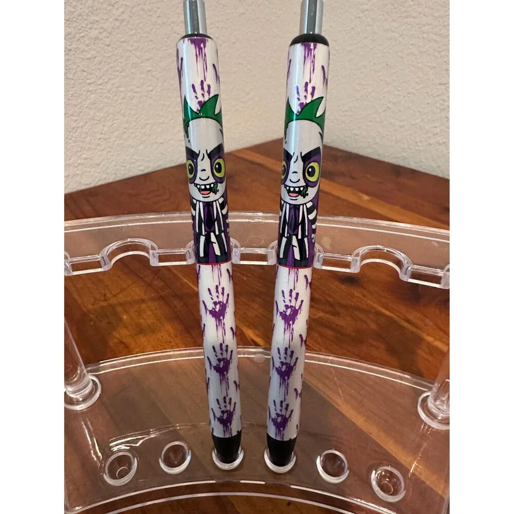 Creepy horror Inkjoy Personalized Pens, Refillable gel pens, Vinyl Wrap, Customi